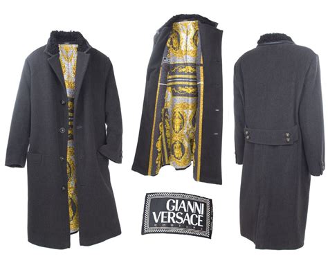 versace overcoat men low price